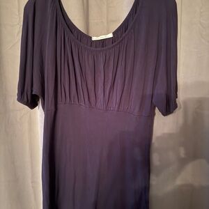 Charlotte Russe Deep Purple Short Sleeve Top